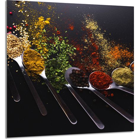 Panneau en verre POUR la cuisine 60x65 Épices (1/5)