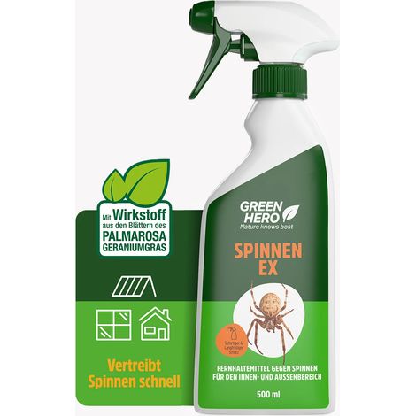 GreenHero® Spinnen-Ex Spray für Balkon, Terrasse und auf dem Boot (1/2)