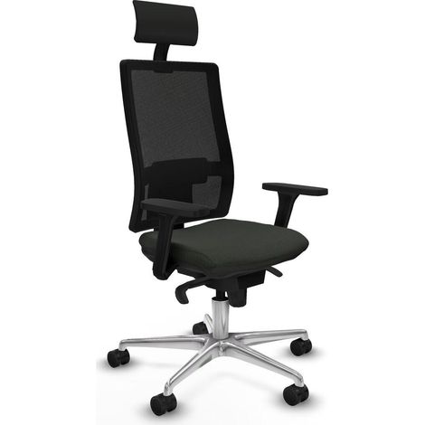 Piqueras y Crespo Silla Ergonómica Negra Confort Oficina