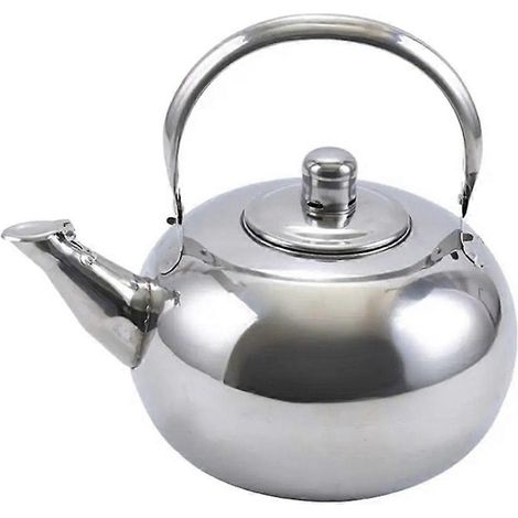 Théière en acier inoxydable avec infuseur - Bouilloire portable pour la maison et le camping L (1/5)