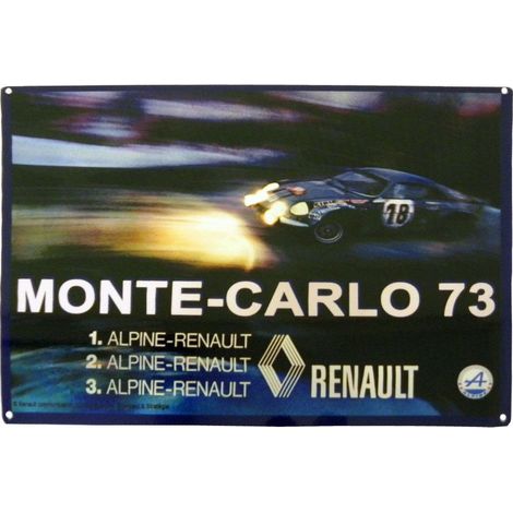 Grande Plaque métal A 110 Renault