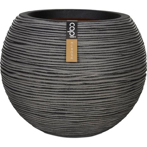 Bac Rib Top Qualité Int/Ext. boule 40x32 cm anthracite - dimhaut: H 32 cm - couleur: Gris anthracite