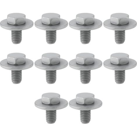 Lot de 10 Boulons à Rondelle Fixe M6 X 18 X 16 Mm N10009110 N10009102 Compatible avec (1/5)