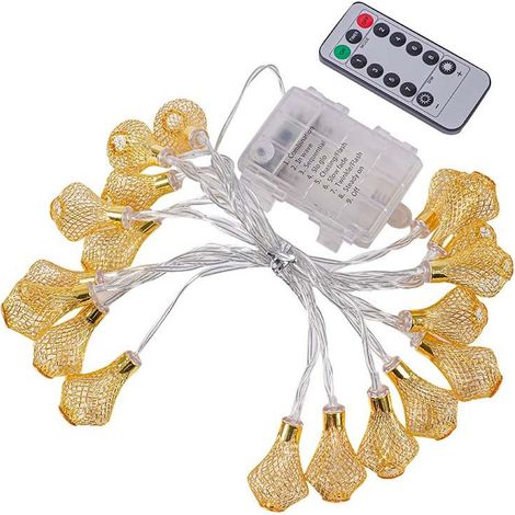 20LED en fer forgé gouttelettes d'eau chaîne de lumière solaire en plein air vacances jardin pelouse mariage Western jardin lumières décoratives (1/5)