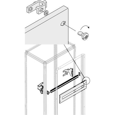 Rail DIN 1R 36Mod L 800mm (x1) 1STQ008043A0000 ABB PDRS0800