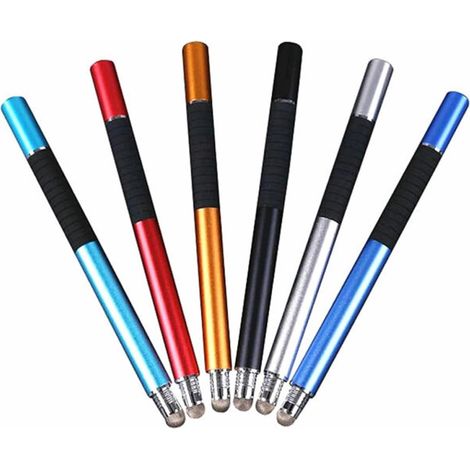 Stylet Capacitif Pointe en Tissu Conducteur et Ventouse, Stylo Tactile en Métal pour Téléphones et Tablettes, pour Applications de Dessin (1/4)