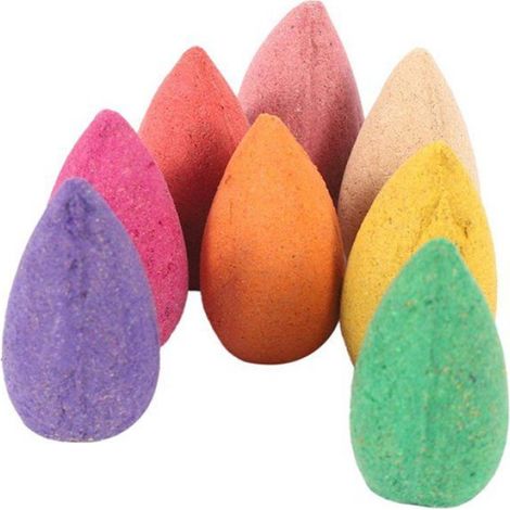 Encens Conique - 400 Pièces - Parfum Lavande et Rose - Pour Méditation Yoga Bureau Chambre - 3 x 1,5 cm (1/5)
