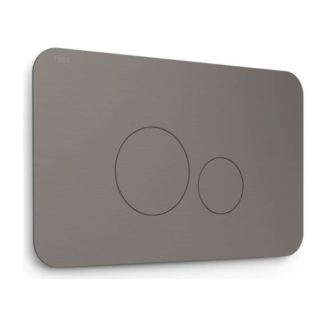 Bouton de chasse double pour WC Graphite - TRES 25429802GR