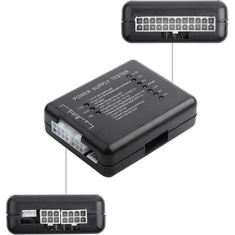 Testeur d'alimentation ATX - Contrôle connecteurs 24 broches, SATA, Molex, PCI-E - Diagnostic PC et alimentation (1/5)