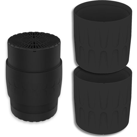 Filtre Anti-Odeurs Epur-100-110 Haute Performance au Charbon Actif Anti-H2S, diametre 100-110mm, Solution Sans Collage Avec Coulisses, Pour Fosse Septique & Toutes Eaux , Rechargeable & Robuste - HYDR