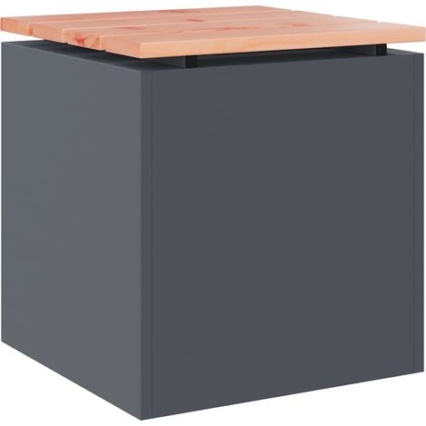 Maison Exclusive - Panchina da giardino Antracite 40 x 40 x 43 cm Acciaio