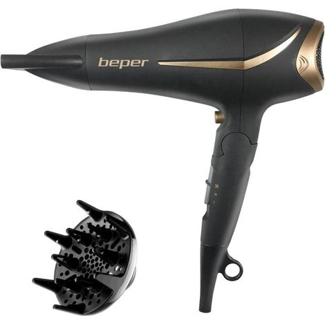 BEPER 40.404 Phon Pieghevole 2200 Watt - Phon Capelli, Diffusore E Concentratore Inclusi (1/5)