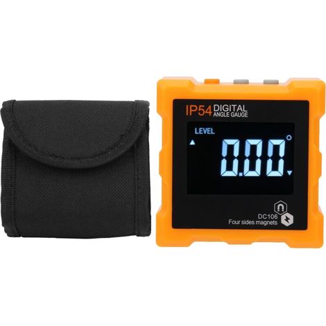 Inclinomètre de mètre d'angle de rapporteur numérique d'affichage à cristaux liquides IP54 avec la mesure industrielle magnétique (1/5)