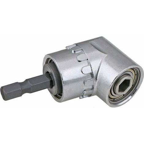 Adaptateur de tournevis à angle droit 105° pour perceuse et tournevis, compatible avec les accessoires de tournevis hexagonaux 1/4", 6,35 mm- (1/4)