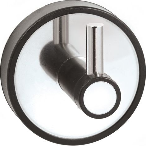 Appendino singolo in acciaio inox e dettagli in abs nero  NICO-N kamalu