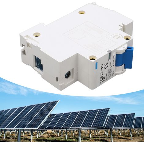 BAOYITOB1Z-125 C80 Miniatur-Leistungsschalter 250V DC, Miniatur-Leistungsschalter 80A, 1P Photovoltaik-Leistungsschalter für Solarpanel-Photovoltaiksysteme, DIN-Schienen-Leistungsschalter. (1/5)