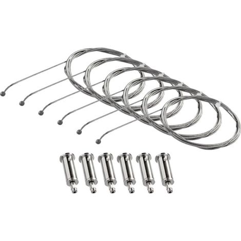 Kit Fissaggio A Sospensione Per Pannelli Led ( Marino Cristal Cod. 11622/3 )