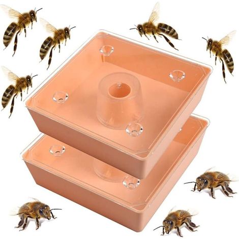 Nourrisseur à abeilles en pièces détachées, matériel apicole, outils apicoles avec couvercle carré - AquaForge (1/4)