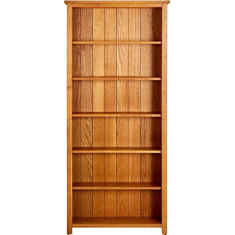 Maison Exclusive - Libreria a 6 Ripiani 80x22,5x180 cm in Massello di Rovere (1/5)