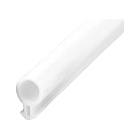 Bande d'étanchéité en acier plastique de 10 m pour porte et fenêtre - Caoutchouc silicone - Joint de porte et fenêtre anti-courants d'air - Joint tubulaire creux à barbelure en forme de bulbe - Type O (1/5)
