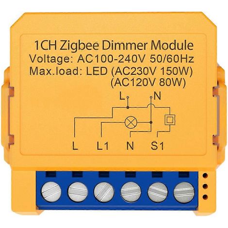 ZigBee Smart-Dimmer-Modul zur Sprach- und App-Steuerung, kompatibel mit den meisten Plattformen (1/5)