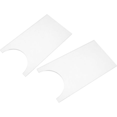 Cales transparentes pour dessous de canapé 18 x 10 cm butées