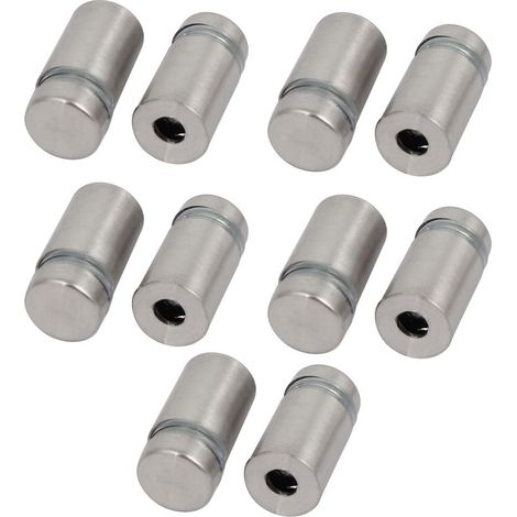 12mm x 24mm Edelstahl Werben Glass Standoff Pin Befestigungsmontage Schraube 10 pièces (5f4b70de79c1 (1/4)