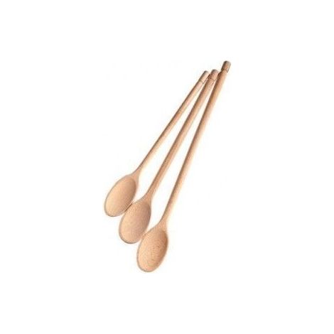 Set 3 Cucchiaie Utensili da Cucina in Legno 25 + 30 + 35 cm (1/2)