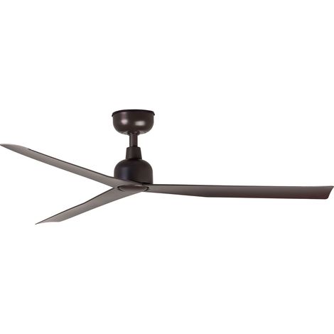 Faro Marine Ventilateur de plafond moyen à 3 pales, brun foncé, système intelligent Tuya (1/3)