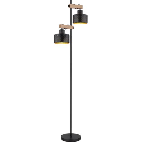 Globo - lámpara de pie - Rielly - negro - metal - E27 - 15651S
