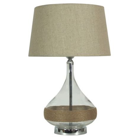 Lampada da tavolo Candellux ECO 41-21502 cromo/grigio