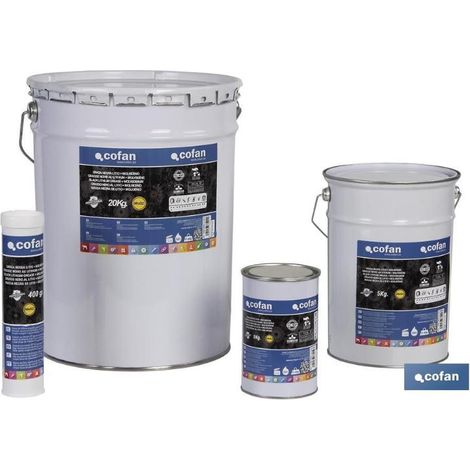 Cartucho de grasa negra de Litio+Molibdeno de 1 kg. COFAN 15502041