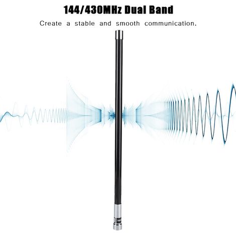 Dualband-Autoradioantenne 144/430 MHz, 200 W, für Walkie-Talkies mit großer Reichweite
