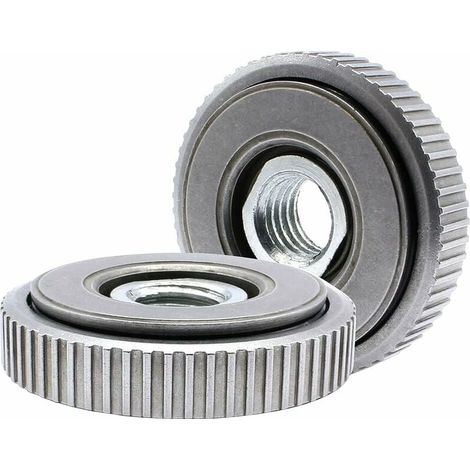 Ecrous à dégagement rapide SDS Clic M14 pour meuleuses d'angle AEG, Black & Decker, Dewalt, Flex, Hitachi, Metabo, Makit Lot de 2 (1/5)