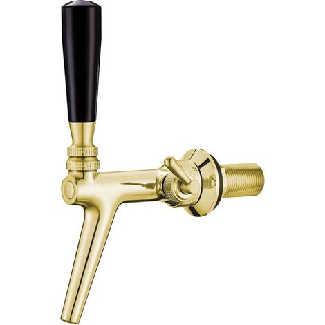 Rubinetto spillatore birra - con compensatore, in acciaio inox, color oro