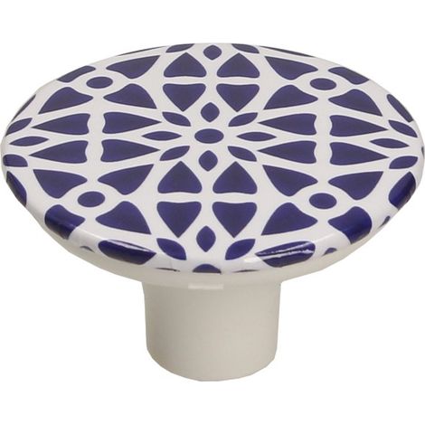 Pomo GX01, blanco, diseño marroquí (1/3)