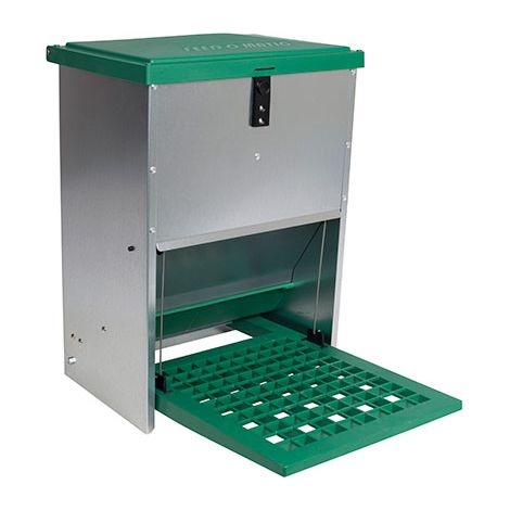 Tolva exterior self-service - Comedero automático para gallinas y otras aves de corral - 12 KG