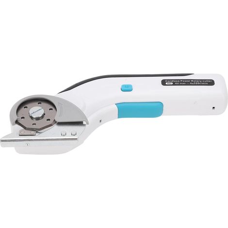 Cutter Électrique Sans Fil, Découpeur sur Batterie 320tr/min avec Lame Inclinée & Affûtage Auto, Profondeur de Coupe 6,5mm pour Carton, Moquette, Cuir, Loisirs Créatifs, Outil (1/5)