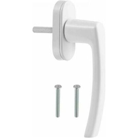 Poignée de fenêtre et de porte en PVC, blanche (1/4)