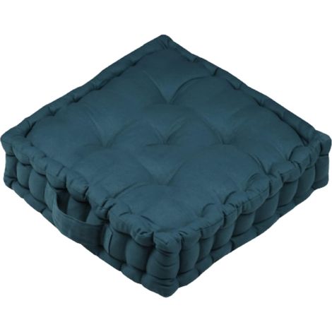 Coussin de sol - Dimensions 42 x 42 x 10 cm - Couleur émeraude - Modèle de qualité exceptionnelle - Assise confortable (1/5)