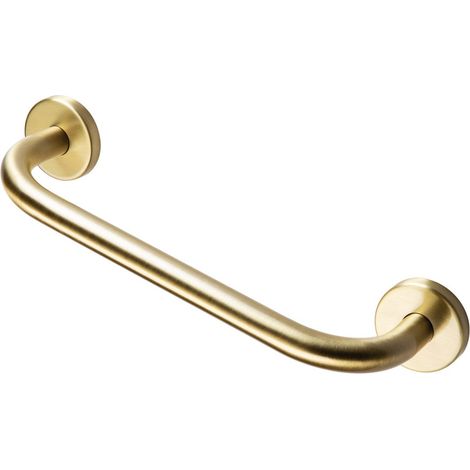 Signature Straight Grab Rail 350mm Length - Brushed Brass (1/2)