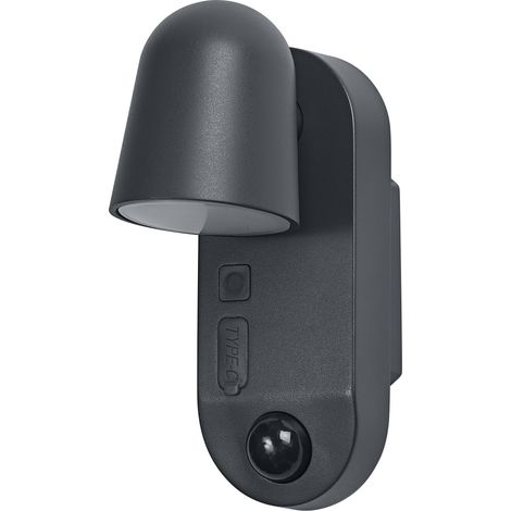 ENDURA® Style USB Adjustable Round Sensor IP54 Dark grey