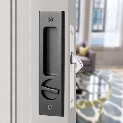 Herrajes para cerraduras de puertas, manijas de puertas empotradas ocultas, muebles adecuados para una variedad de ambientes de baño, granero y dormitorio.