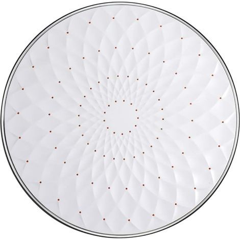 9-inch high-pressure shower head, round bathroom shower head, white (1/5)