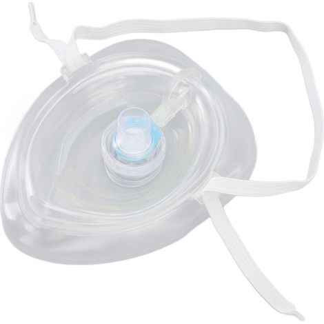 Formation et instructions sur la réanimation bouche-à-bouche, la respiration artificielle et la réanimation cardiopulmonaire à l'aide de masques respiratoires pour adultes. (1/5)