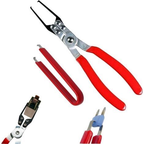 Two-Piece Pliers for Relay and Fuse Extraction, Automotive Battery Terminal Disconnect Tool (1/4)