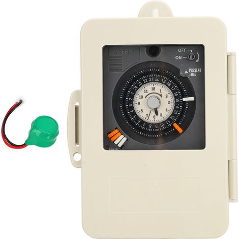 Programmable Timer mécanique avec 96 segments, modèle quartz pour éclairage et appareils électroménagers (100-240V) (1/5)