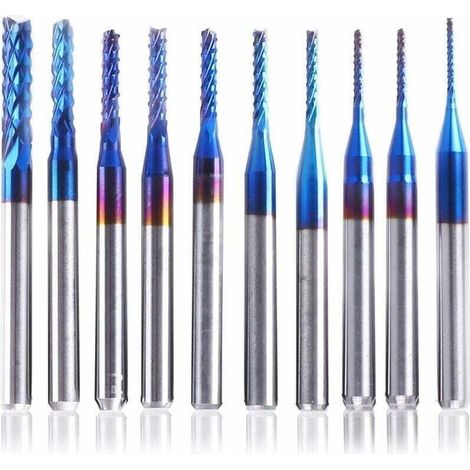 Revêtement Bleu Nano 10 Pièces Tige 1 8 Pouce 0 8 3 Mm (1/4)
