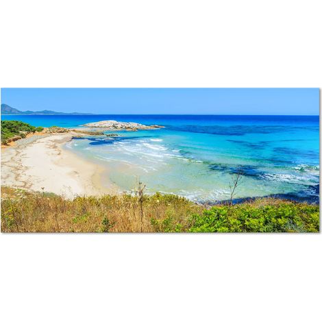 Lupia Quadro Moderno Canvas DEEP 65x143 cm CAGLIARI - COSTA REI SPIAGGIA