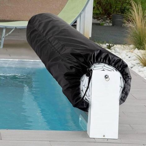 Enrouleur de bâche de piscine 4x8m – Housse imperméable résistante à l'usure – Fixation nylon et boucle aluminium – Pour isolation (1/5)